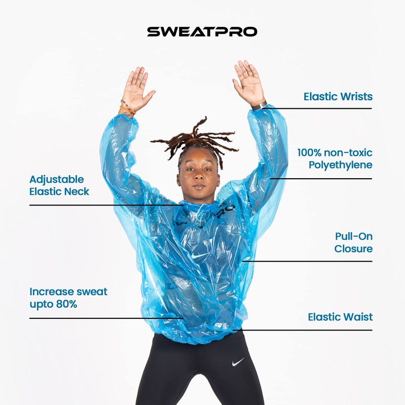 SweatPro (6pack Single use Disposable Sauna Shirt, Sweat up to
