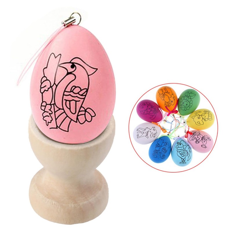 LIFKOME Pack of 24 Wooden Egg Holders Egg Cups Egg