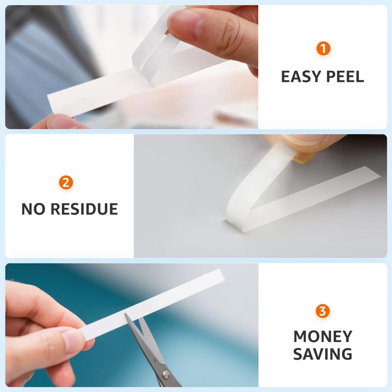 5 Pack 12mm 0.47" White Label Maker Tape Replacement for