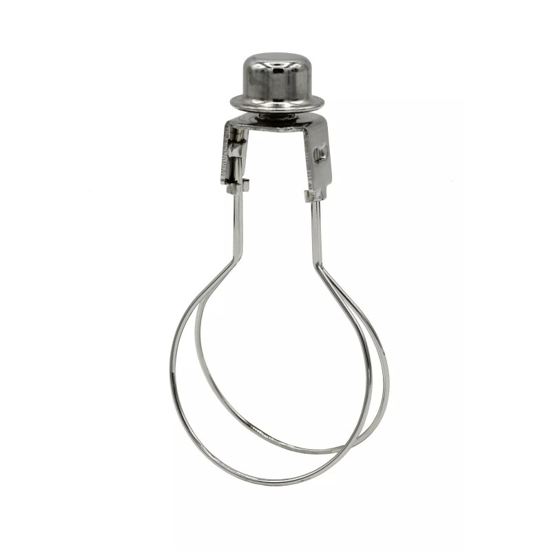 Lamp Shade Light Bulb Adapter Clip on with Finial Top,