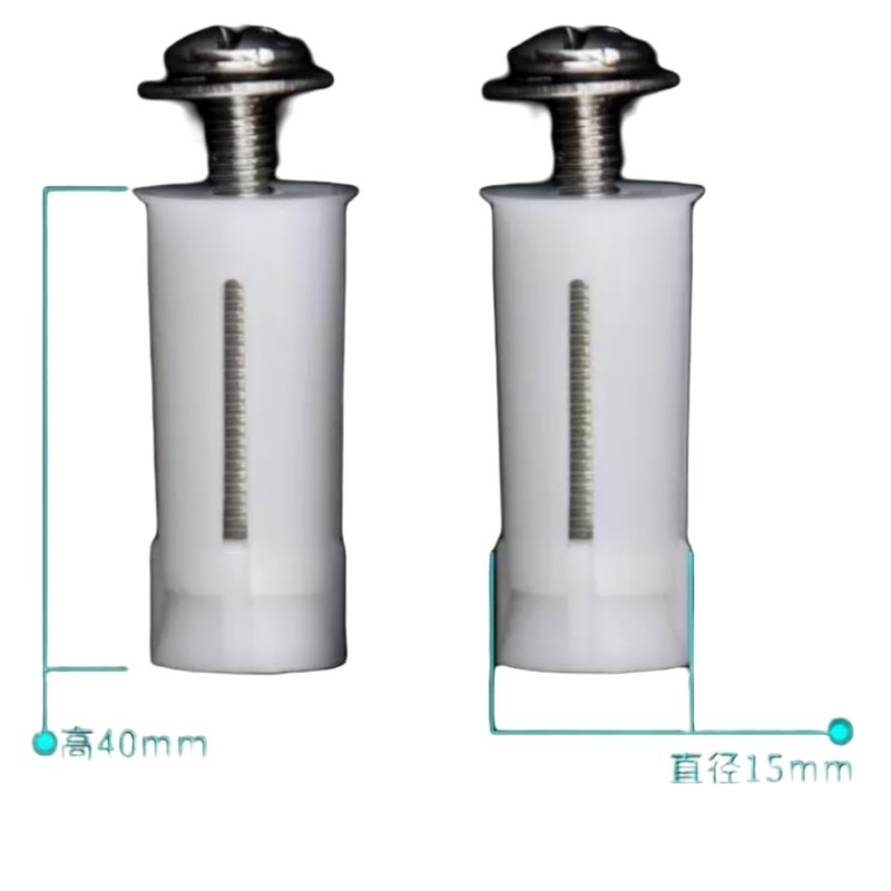 2-Pack Stainless Steel Toilet Seat Bolts & Nuts - Universal