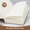 Cuaderno Hojas Blancas A5 Notebook, Ligutec 360 Hojas 72 GSM