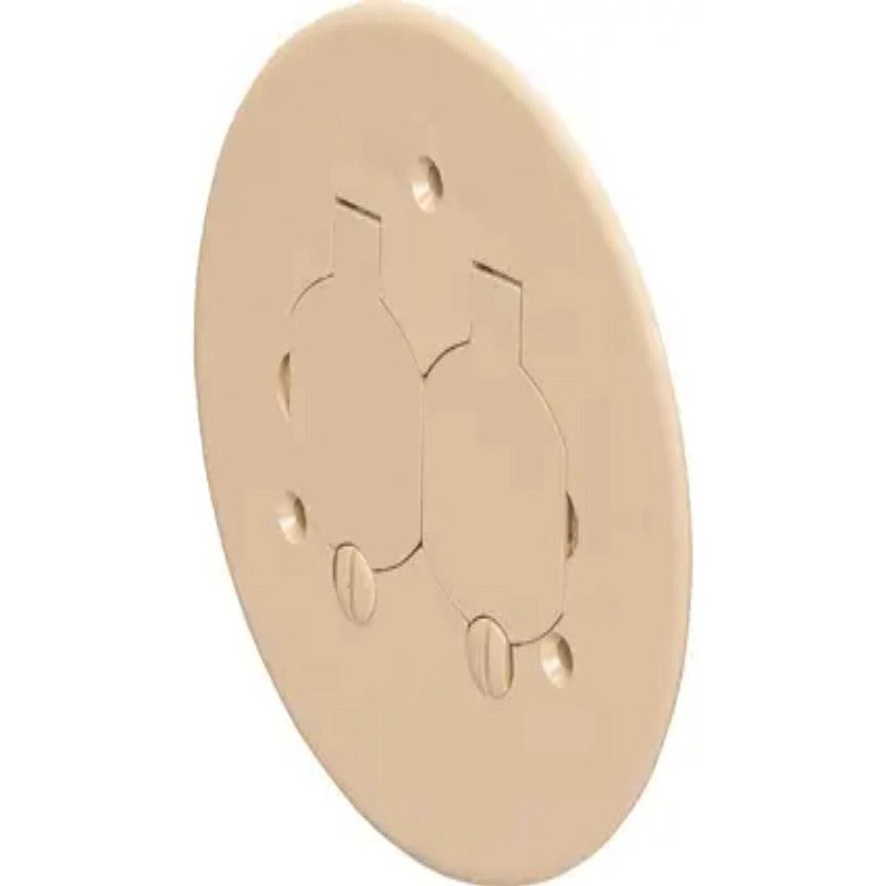 Walker 895P-BRZ Bronze Plastic Duplex Floor Box Cover Plate w/two