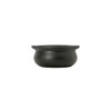 Tuxton Ovenware Matte Black Solid Color 12-Ounce Onion Soup Crock,