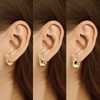 Krstudent 3 Pairs Gold Hoop Earrings Pack 18K Gold Plated