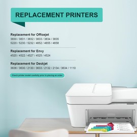 LOFBLAT 302 302XL Multipack Printer Cartridges Replacement for HP 302 XL Cartridges 302XL for HP Envy 4525 4520 4522 4527 DeskJet 3630 3636 3638 3639 1110 2130 3633 OfficeJet 3831 3831 302XL 830 3 833