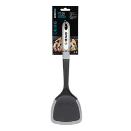 Chef Aid Nylon Jumbo Turner, Essential Kitchen Utensil, Includes Grating Surface, Non-Slip Grip Handle, Non-Stick Safe, BPA Free