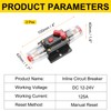 DMiotech 2 Pack 125A Circuit Breaker, 12-24V DC Automotive Circuit