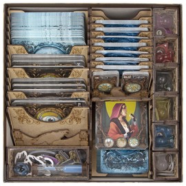 TowerRex Organizer for Mysterium Board Game and Hidden Signs, Secrets And Lies Expansion, Storage Instert, Accessories Upgrade