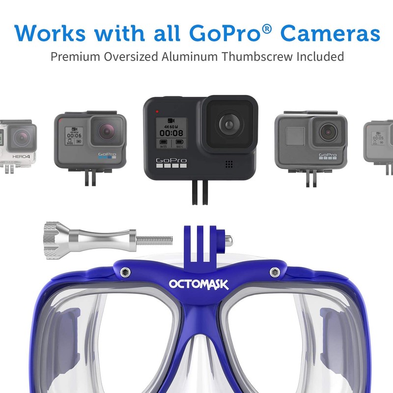 OCTOMASK - Dive Mask w/Mount for All GoPro Hero Cameras