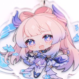 Cute Impact Gen shin - Sangonomiya Kokomi, Acrylic Keychains Pendant Hanging Ornament, Sangonomiya Kokomi, One Size
