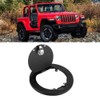 Aluminum Alloy Black Fuel Tank Cap Cover Flag Label Fits