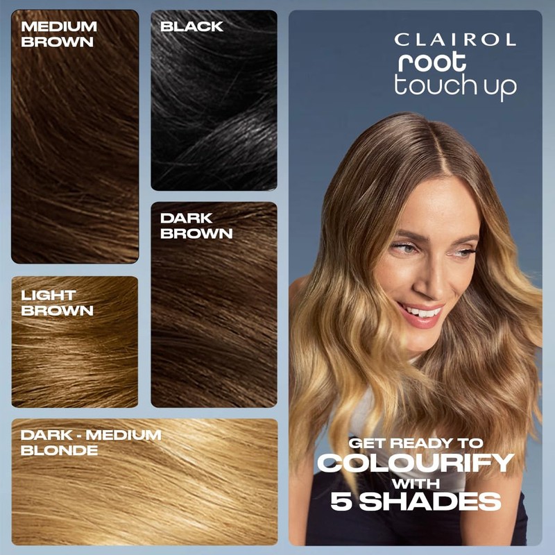 Clairol Root Touch-Up Color + Volume 2-in-1 Temporary Spray, Light