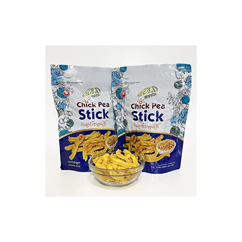 Gold Snack - Myanmar Chickpea Stick 2.82oz (80g) x 2