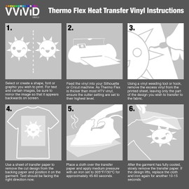 VViViD HTV Black 12 Inch x 3ft (36 Inch) Heavy-Duty Iron-on Heat Transfer Vinyl Film