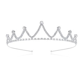 Lovelyshop Girls Royal Rhinestone Tiara for Birthday Prinecess Party