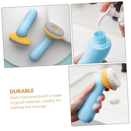 BESPORTBLE Convenient Portable Pet Bathing Brush for Dogs and Cats Multi-functional Shower and Massage Tool and Comfortable Grooming Blue
