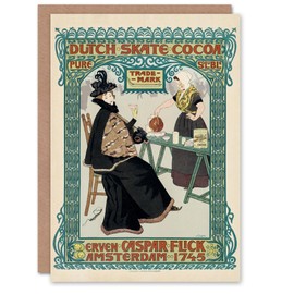 Artery8 Johann Georg van Caspel Art Card Dutch Skate Cocoa Advert