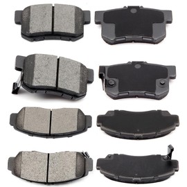 ECCPP D536-7418 D787-7656 Rear & Front Ceramic Disc Brake Pad Set Fit For Acura CL 2001-2003,For Acura RL 1999-2004,For Acura TL 1999-2008