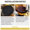 Gnellkoor 2 Pack 5" 8 Hole Hook & Loop Replacement