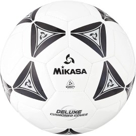 Mikasa Serious Soccer Ball Black Silver White Soft Synthetic Leather  Size 5