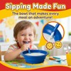JoyServe Cereal Bowls with Straws for Kids (Set of 18-20-Ounce)