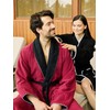 Seritaine Luxurious Men's Robe, 100% Turkish Cotton, Bathrobe Men, Long