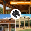 EONECROSS 2 Set Heavy Duty Steel T-Shaped Post to Beam