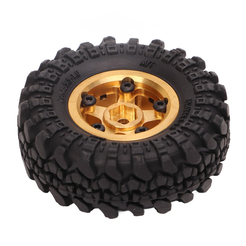 1 Inch RC Tires Brass Wheel Hub Rubber RC Car