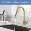 WOWOW Kitchen Faucet Head Replacement Gold, 3 Function Pull Out