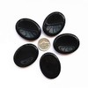 Bacatgem Natural Black Obsidian Crystal Thumb Worry Stone,Stress Relax Healing