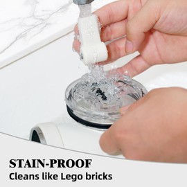 SILICANICE 24oz Insulated Travel Tumbler with Handle & Foldable Straw,3-Second Clean&Leak Proof, One-Click Foldable Design,Stainless Steel Insulated Travel Water Bottle for Hiking,Gym&Travel(cream)