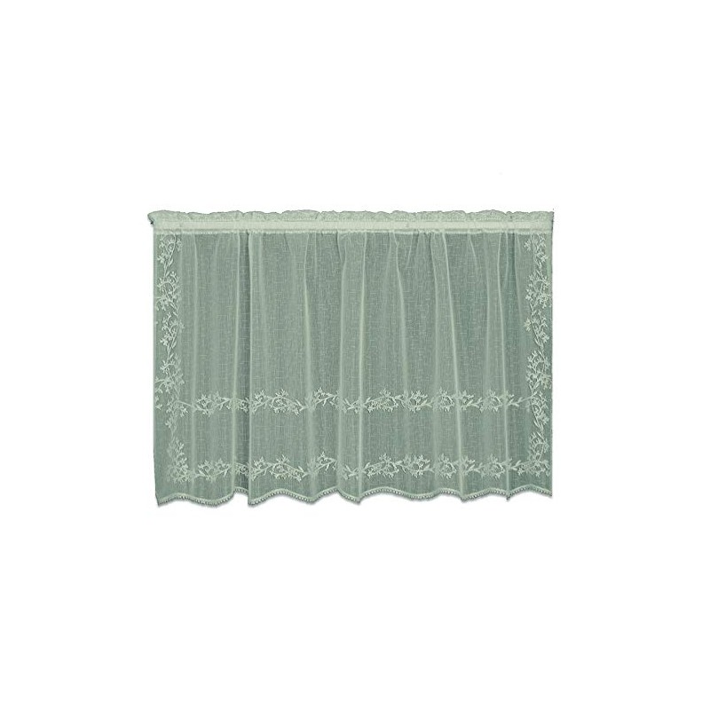 Heritage Lace, Flax Sheer Divine 60x36 Tier, 60 by 36-Inch