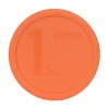 Pyrex 323-PC 1.5-Quart Orange MIXING BOWL Food Storage Lid -