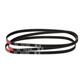 uxcell 3Pcs 210XL 037 Timing Belt 105 Teeth Black Cogged Rubber Geared Belt, Width 10mm, Pitch 5.08mm, 3D Printer Timing Belt