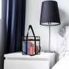 ifundom Bolso de Hombro Transparente Negro de Pvc y Multifuncional
