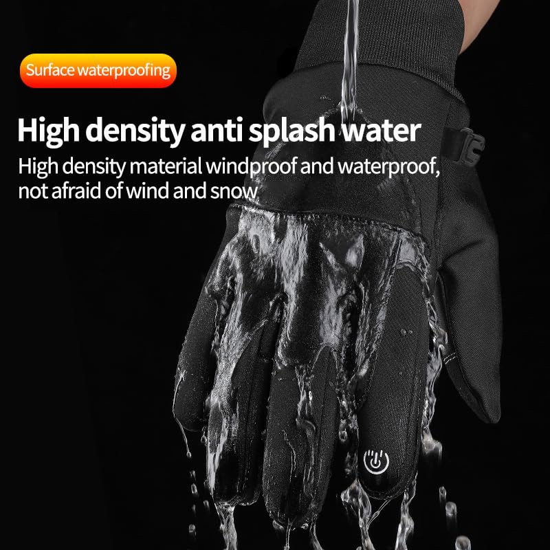 Touch Screen Winter Gloves Men Women for Running Cycling Driving,