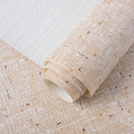 Eco-Friendly Non-Adhesive PVC Shelf Liner Mat for Kitchen Drawers and Table Decor American Plastic slip Mat Food Safecolor: Beige, size: 50.8cm x 182.8cm