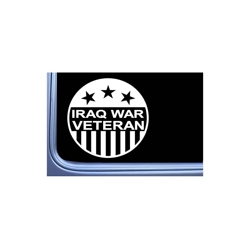 Iraq War Veteran decal sticker OS 407 6 inch