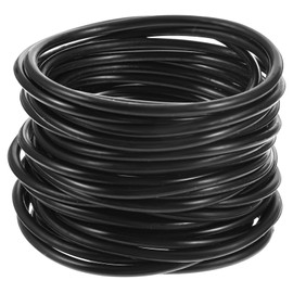 35 Pieces Black Jelly Bracelets Silicone Jelly Hair Tie Bracelet Black 80s Style Costume Wrist Band Stretchy 80s Gummy Silicone Wristbands Hair Ties For Women Men Party Accessories