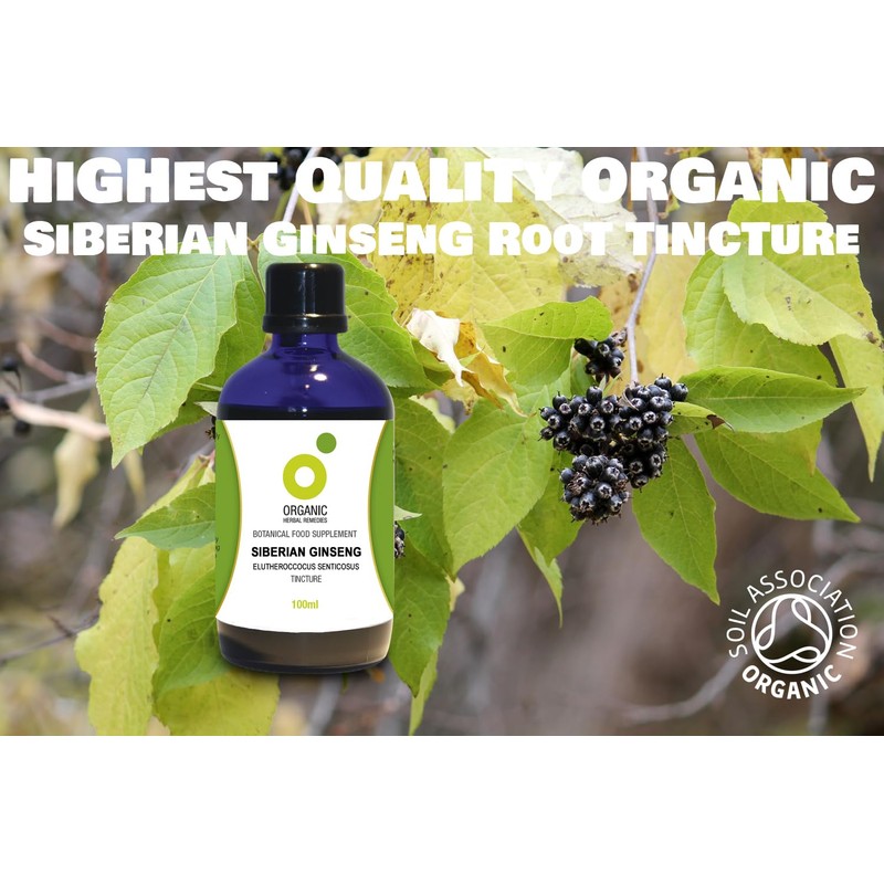 Organic Herbal Remedies 100 ml Siberian Ginseng Tincture