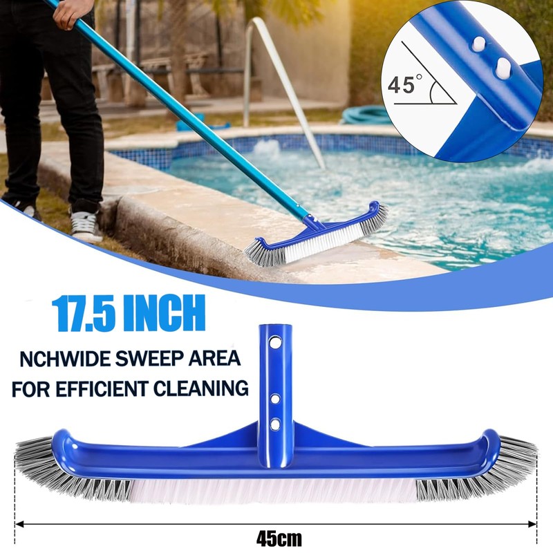 45 cm pool brush, pool cleaning brush, for cleaning pool