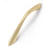 JIASENBAO Brushed Gold Cabinet Pulls 5 Inch Arch Twisted Brass