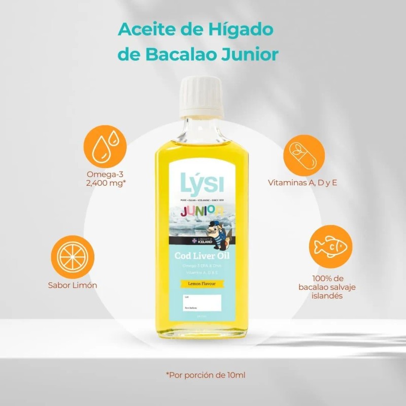 Lysi Omega 3 Epa Y Dha Aceite De Hígado De