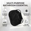 Shower Foot Scrubber Mat Non-Slip Silicone Body Scrubber Black