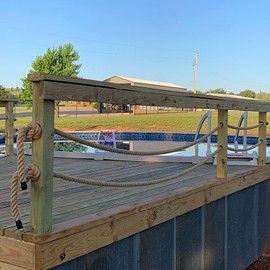 1 Inch Natural Jute Rope, 100 Feet Thick Hemp Rope, 4 Strands Twisted for Docks, Nautical, Raliings, Tree Climbing, Decorating, Indoor/Outdoor Use