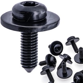 Rexka 10pcs M6x 20mm Front Bumper Radiator Support Air Deflector Screw for Land Rover LR033401 Discovery, Range Rover, Range Rover Sport, Range Rover Velar - Land Rover T30 Torx Bolt Screw