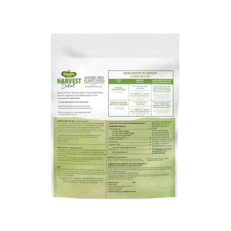 BONNIE PLANTS HARVEST SELECT Harvest Select 3 lbs. Natural &