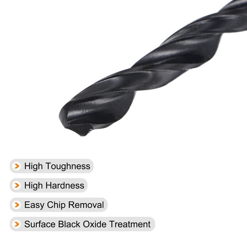 sourcing map 6542 High-Speed Steel Spiral Drill Bit Full Base