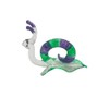 VIE Naturals Hand Blown Glass Sculpture, Snail